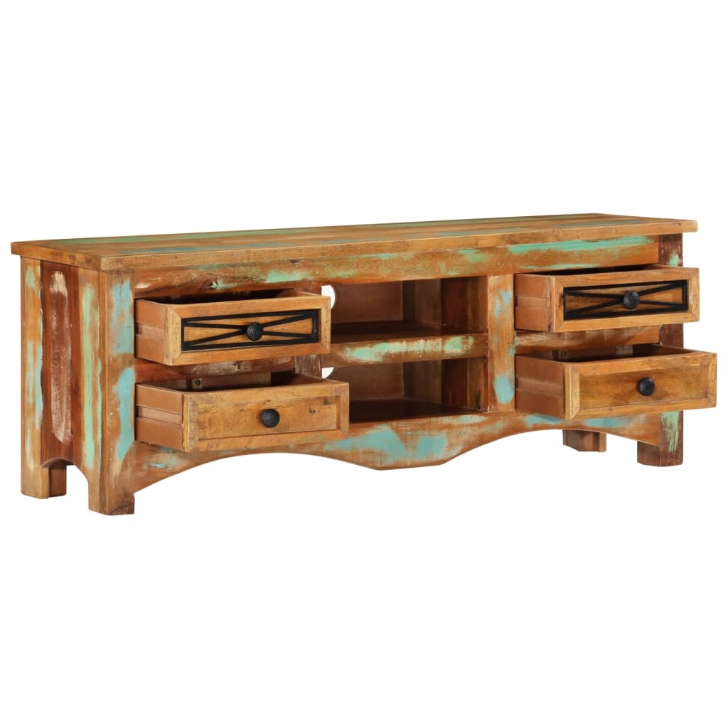 Tv-meubel 110x30x40 cm massief gerecycled hout