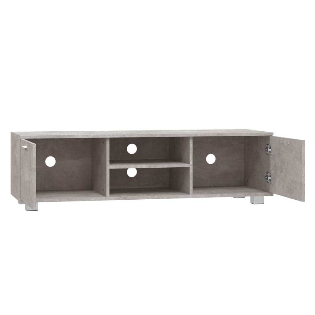 Tv-meubel 140x40,5x35 cm bewerkt hout betongrijs
