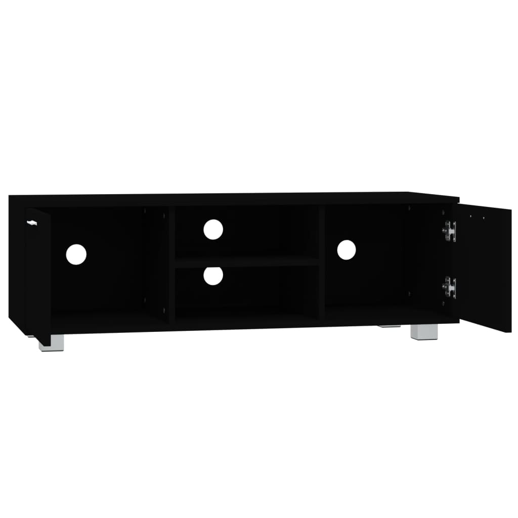 Tv-meubel 120x40,5x35 cm bewerkt hout zwart