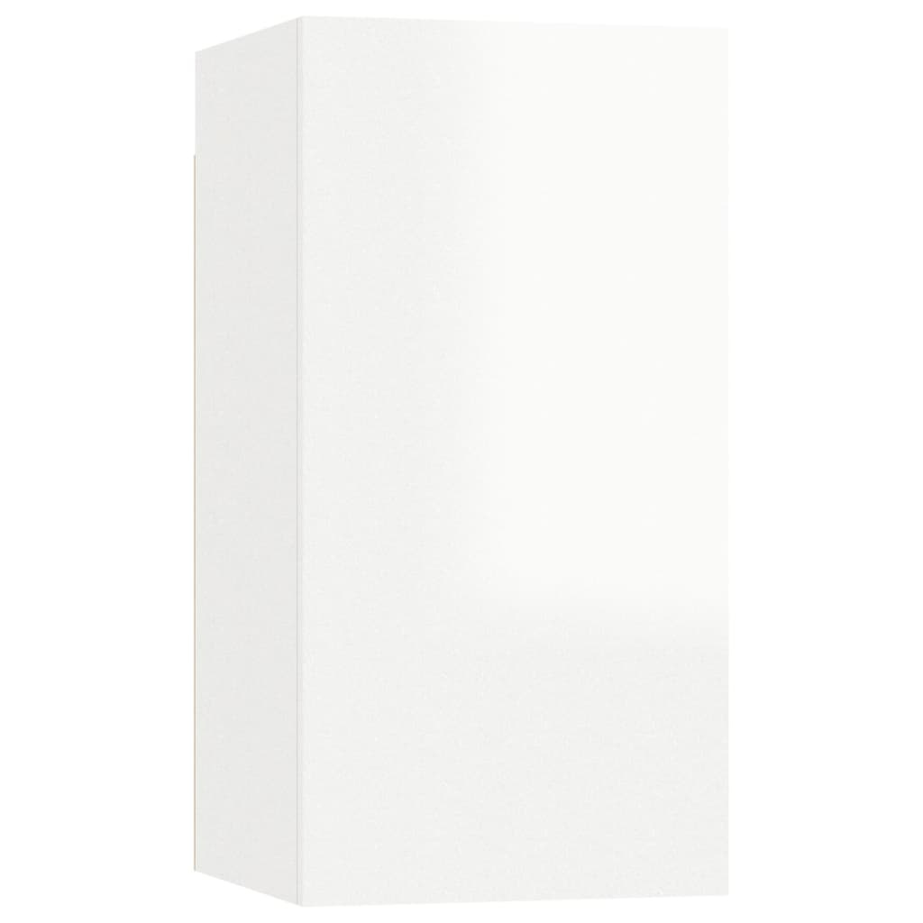 Tv-meubelen 2 st 30,5x30x60 cm spaanplaat hoogglans wit