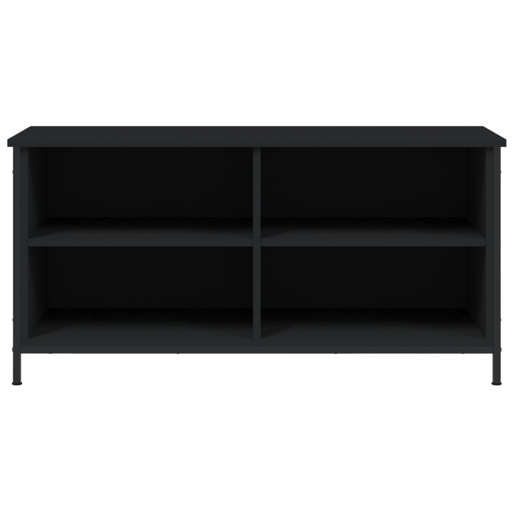 Tv-meubel 100x40x50 cm bewerkt hout zwart