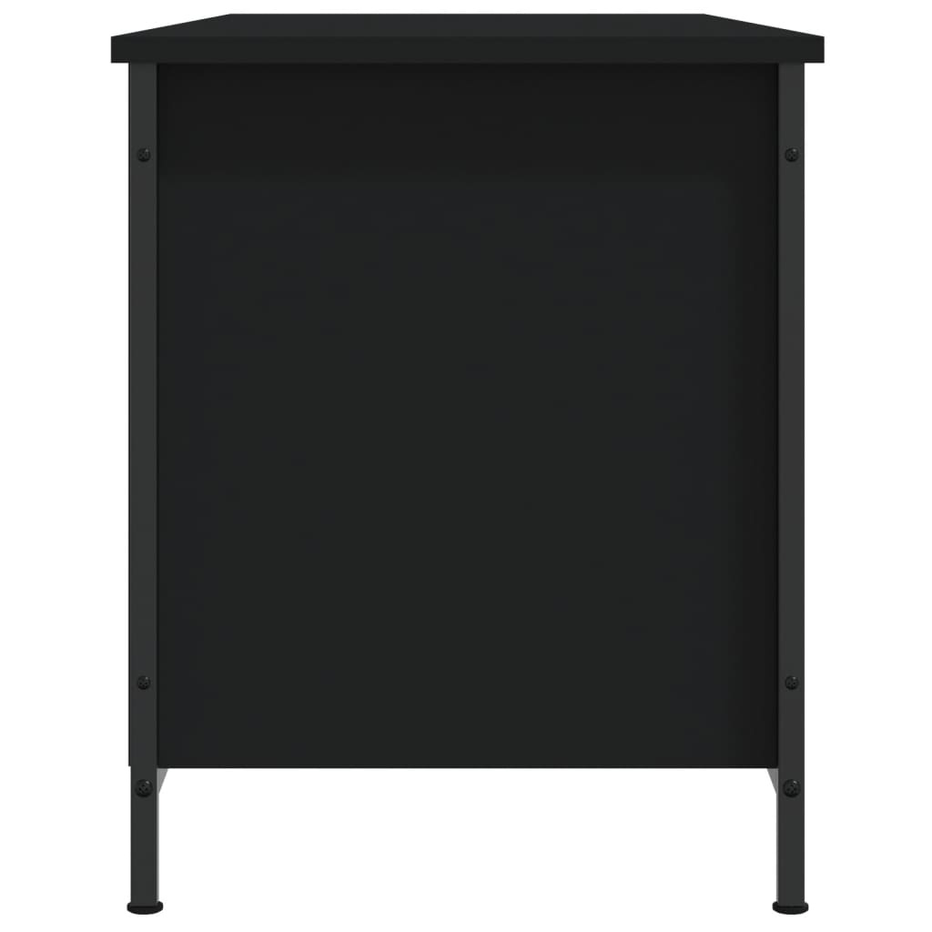 Tv-meubel 100x40x50 cm bewerkt hout zwart