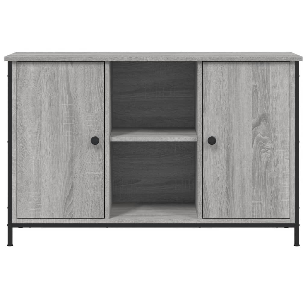 Tv-meubel 100x35x65 cm bewerkt hout grijs sonoma eikenkleurig
