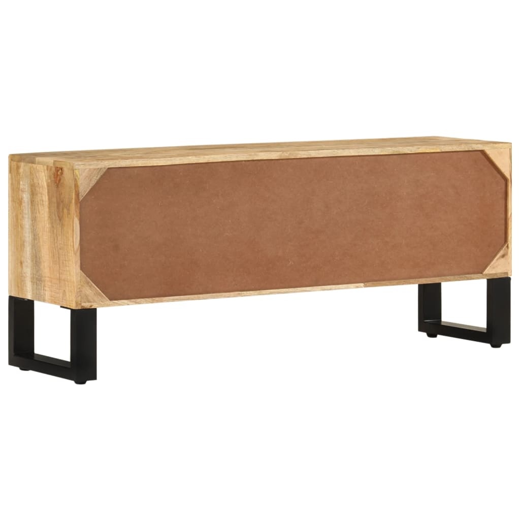 Tv-meubel 110x30x45 cm ruw mangohout