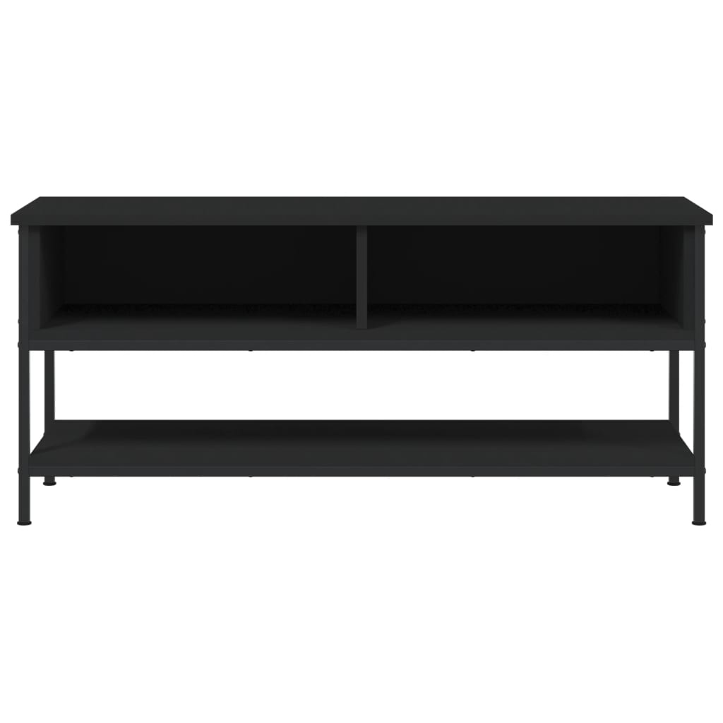 Tv-meubel 100x35x45 cm bewerkt hout zwart