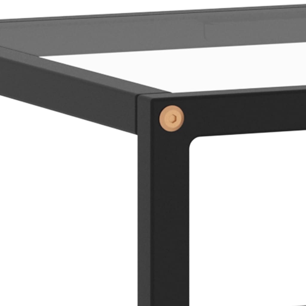 Tv-meubel met gehard glas 100x40x40 cm zwart