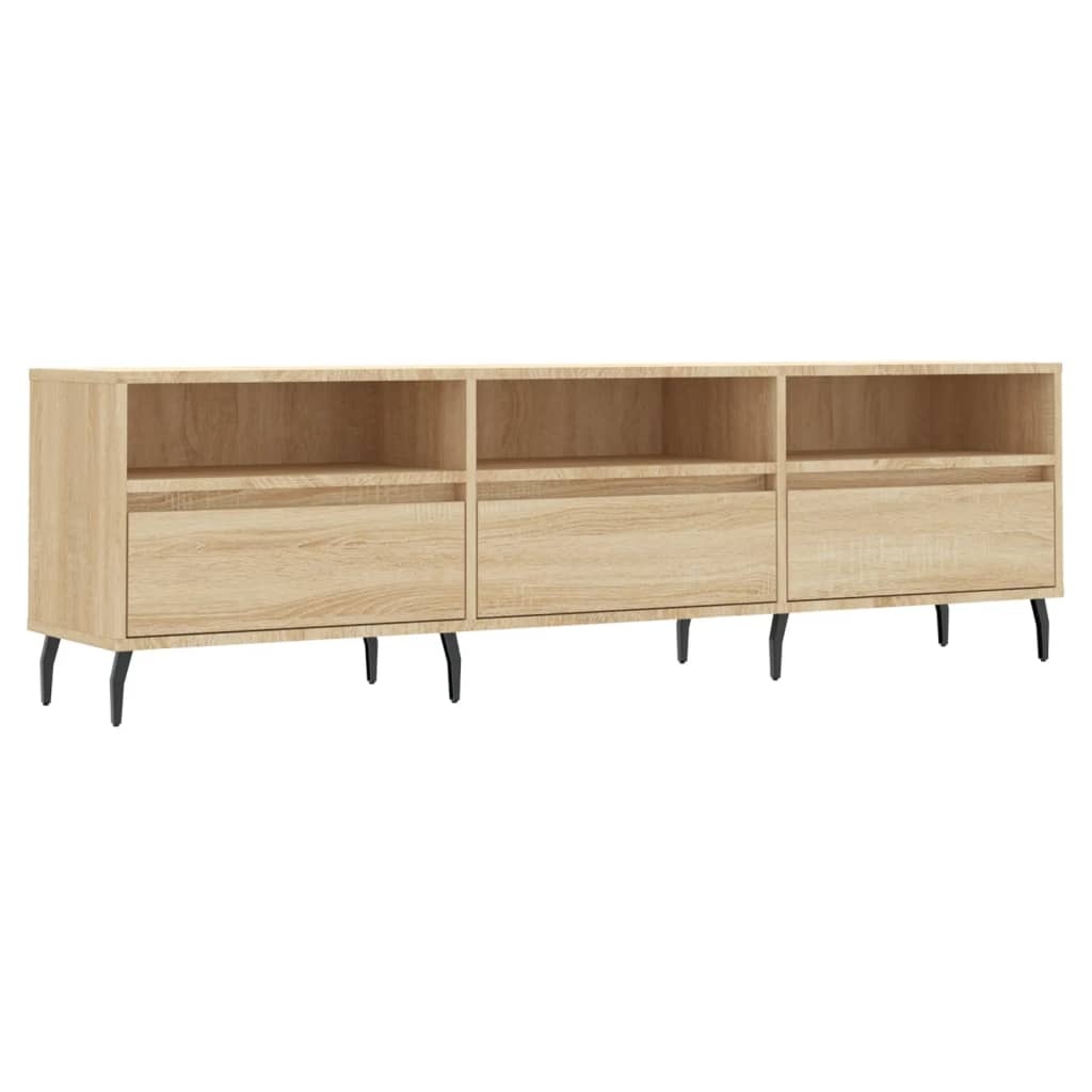 Tv-meubel 150x30x44,5 cm bewerkt hout sonoma eikenkleurig