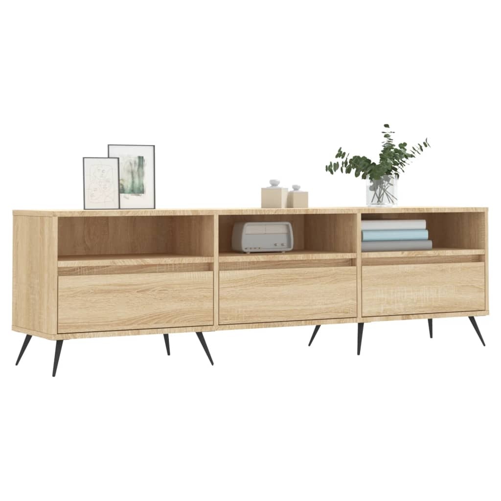 Tv-meubel 150x30x44,5 cm bewerkt hout sonoma eikenkleurig