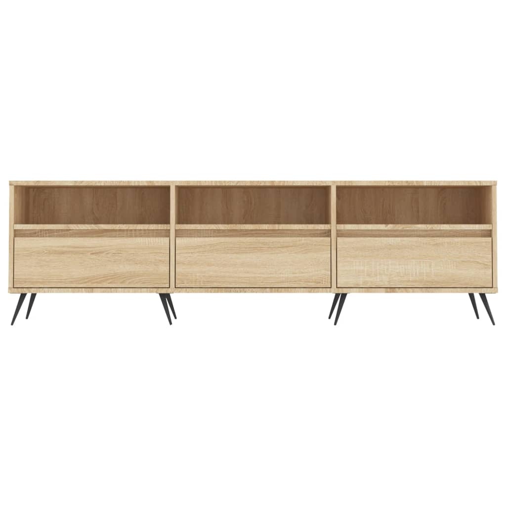Tv-meubel 150x30x44,5 cm bewerkt hout sonoma eikenkleurig