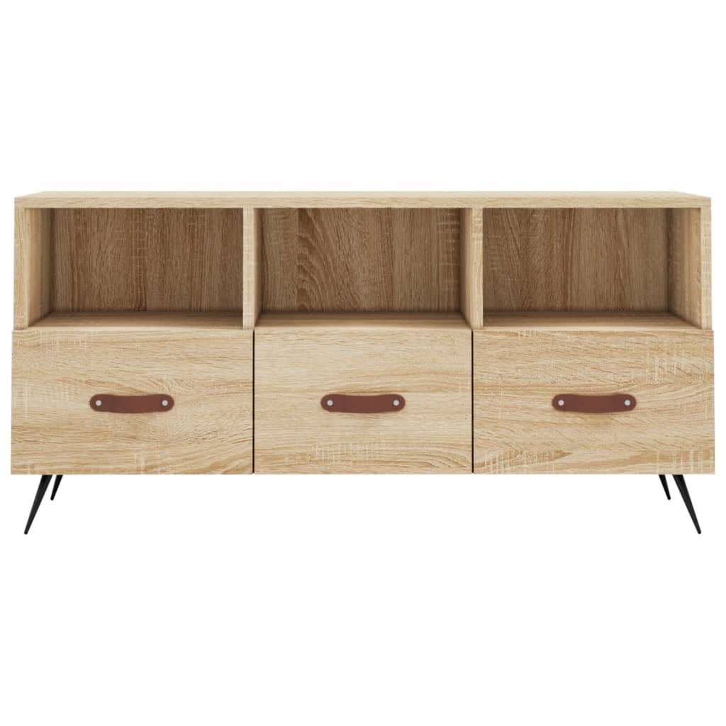 Tv-meubel 102x36x50 cm bewerkt hout sonoma eikenkleurig