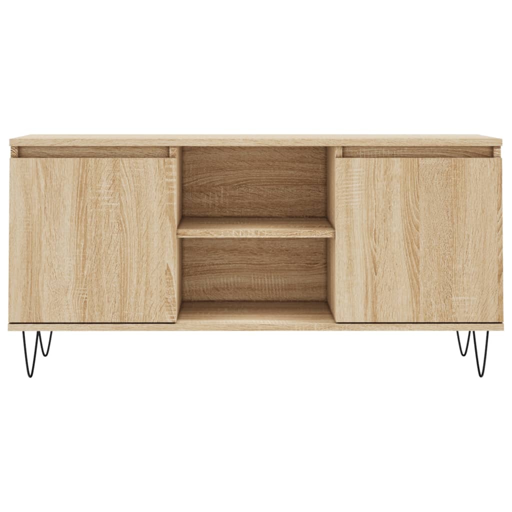 Tv-meubel 104x35x50 cm bewerkt hout sonoma eikenkleurig