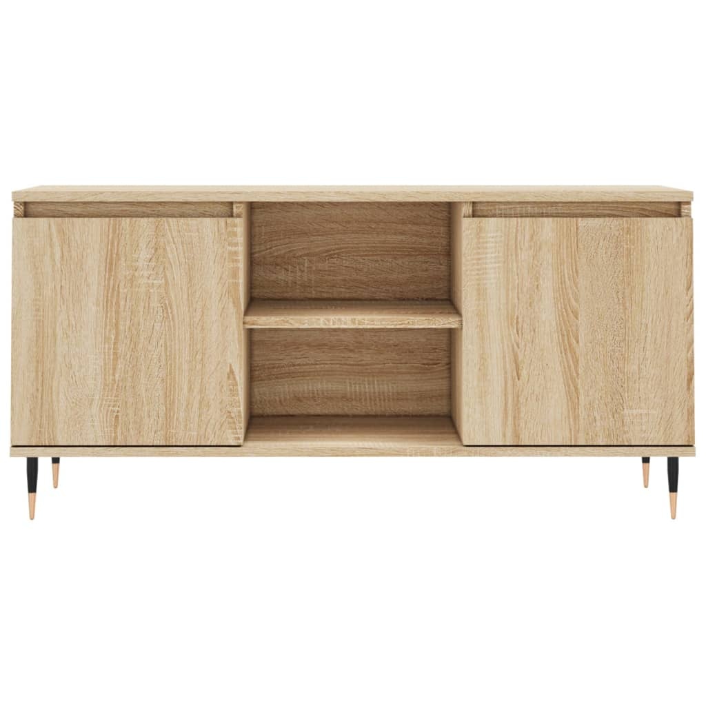 Tv-meubel 104x35x50 cm bewerkt hout sonoma eikenkleurig
