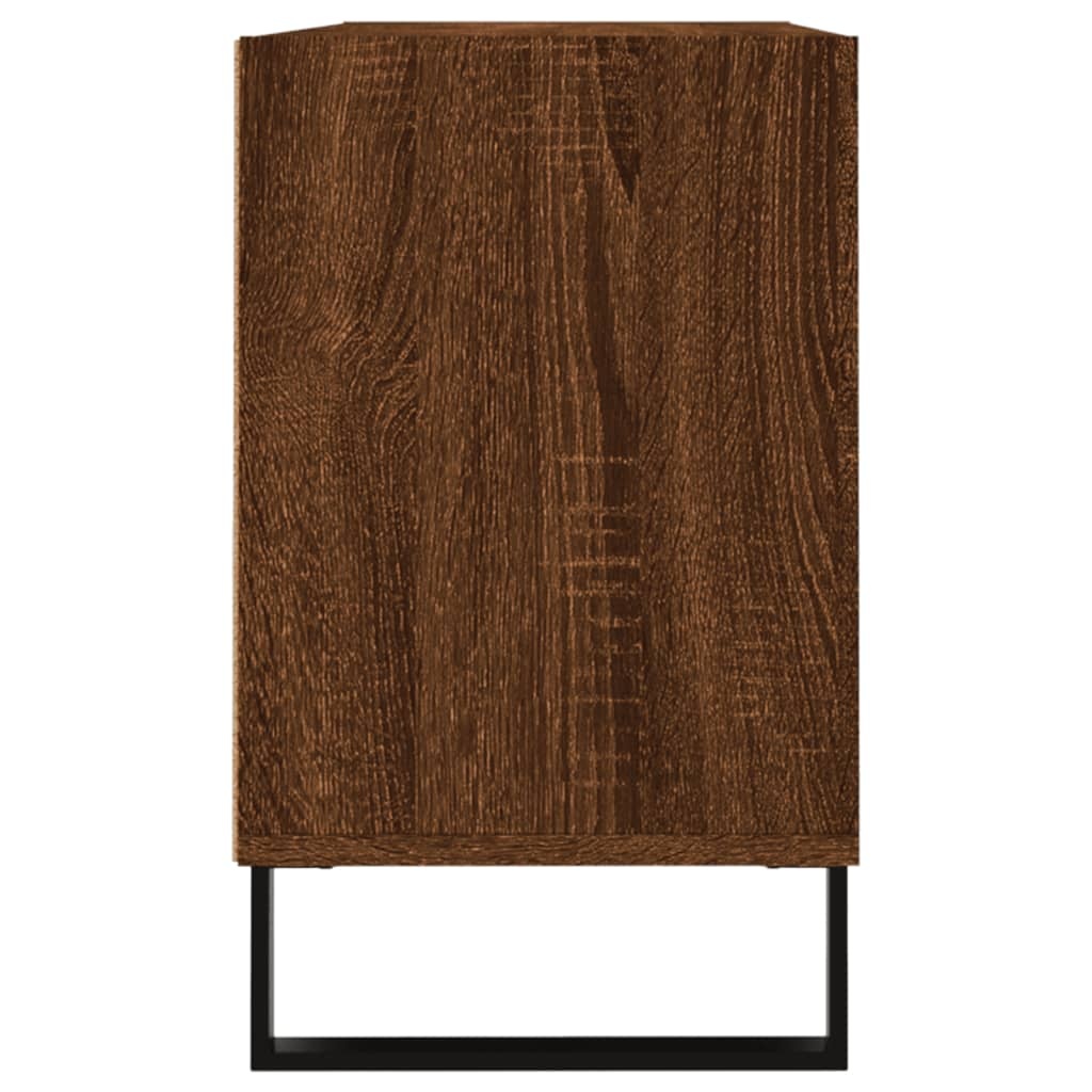 Tv-meubel 103,5x30x50 cm bewerkt hout bruineikenkleurig