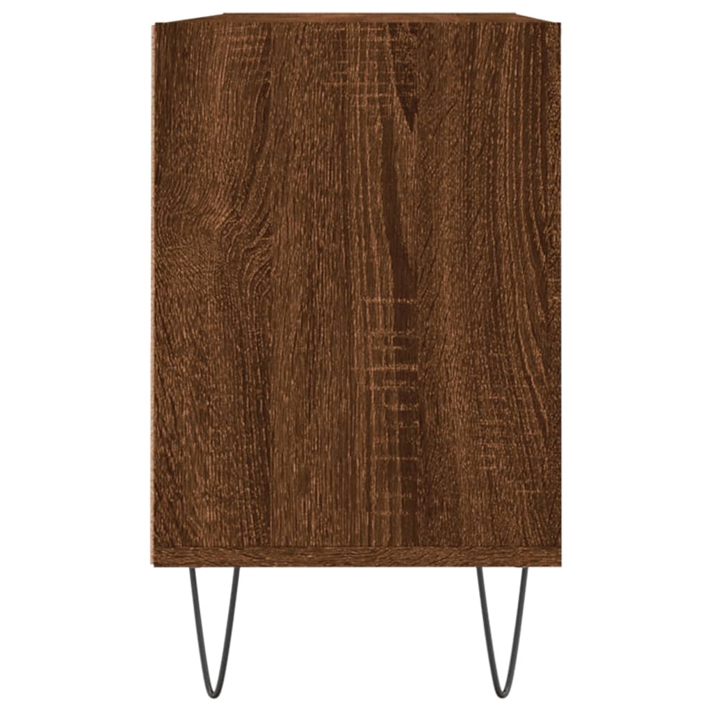 Tv-meubel 103,5x30x50 cm bewerkt hout bruineikenkleurig