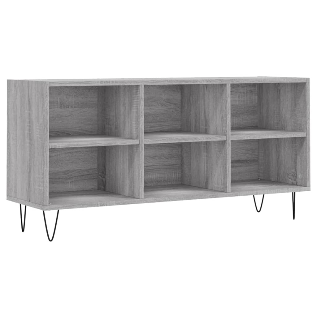 Tv-meubel 103,5x30x50 cm bewerkt hout grijs sonoma eikenkleurig