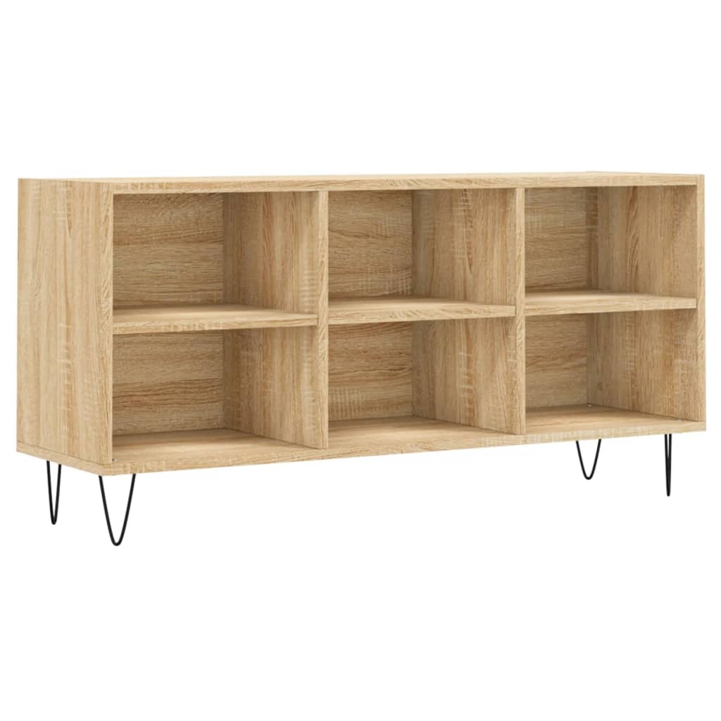 Tv-meubel 103,5x30x50 cm bewerkt hout sonoma eikenkleurig