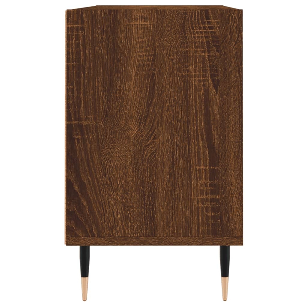 Tv-meubel 103,5x30x50 cm bewerkt hout bruineikenkleurig