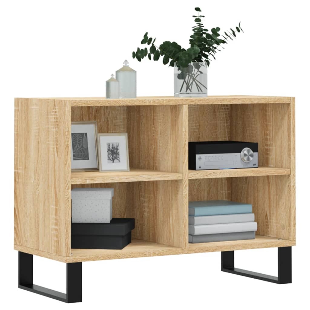 Tv-meubel 69,5x30x50 cm bewerkt hout sonoma eikenkleurig