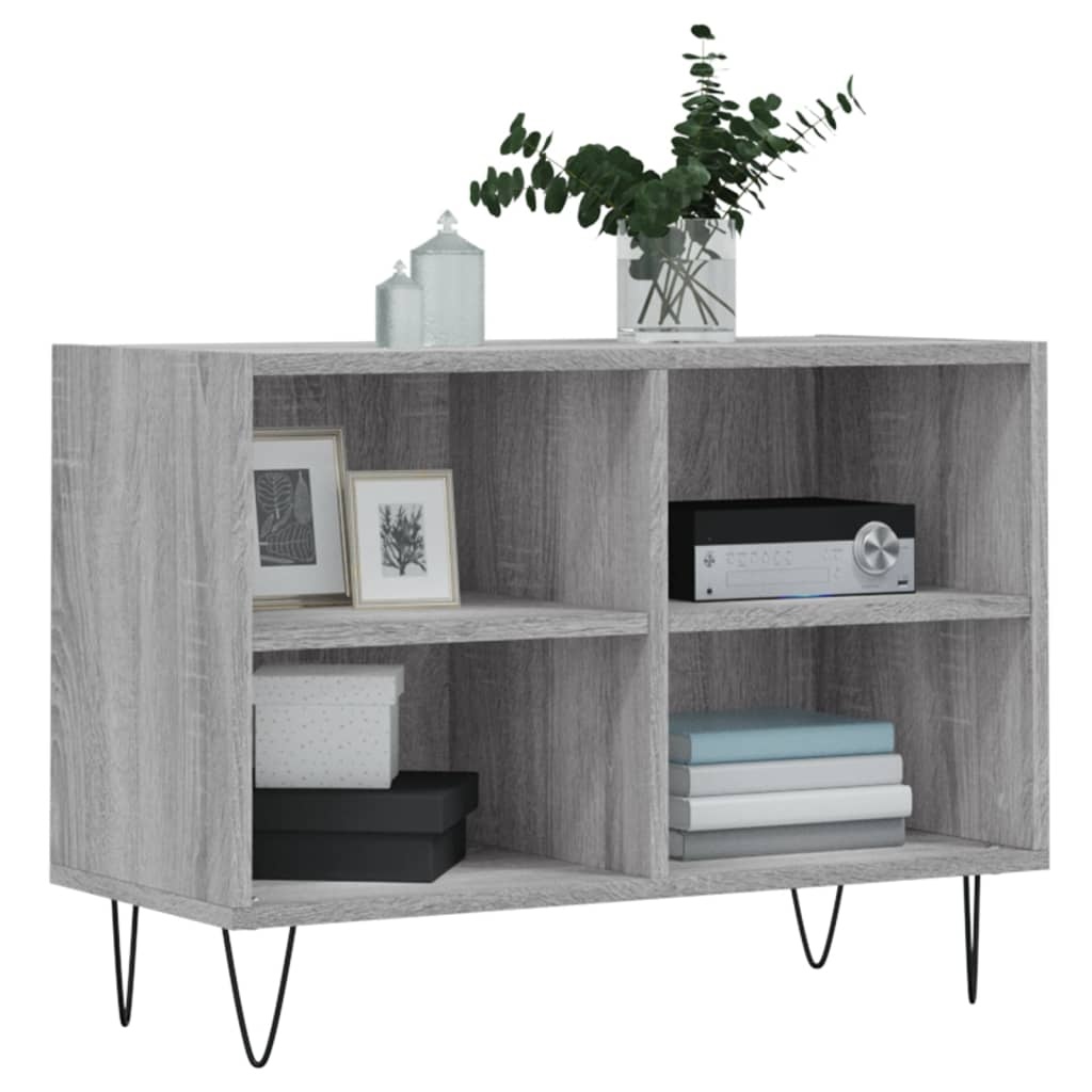 Tv-meubel 69,5x30x50 cm bewerkt hout grijs sonoma eikenkleurig