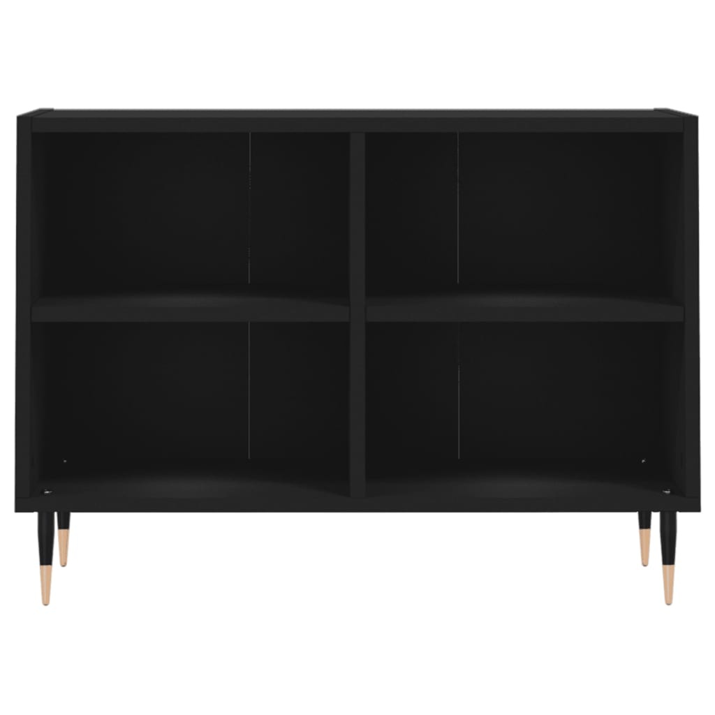 Tv-meubel 69,5x30x50 cm bewerkt hout zwart