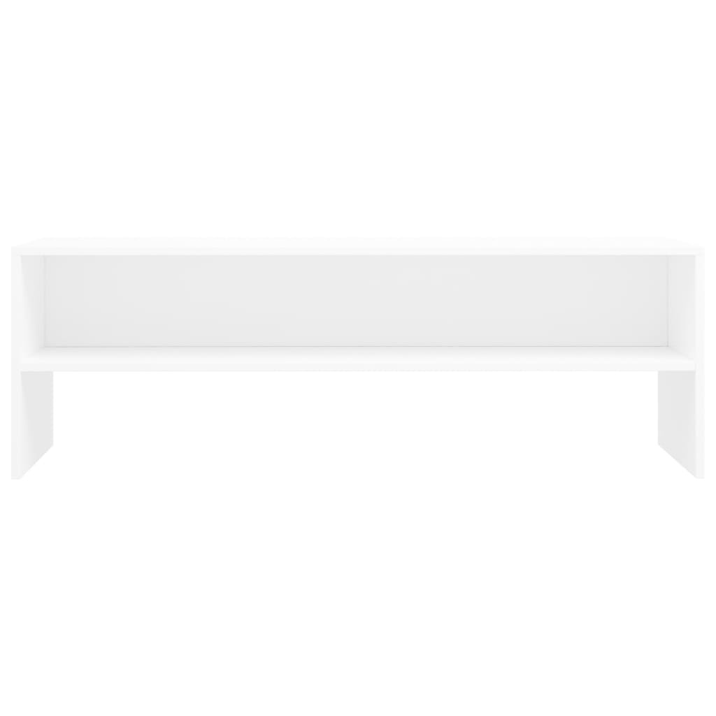Tv-meubel 120x40x40 cm bewerkt hout wit