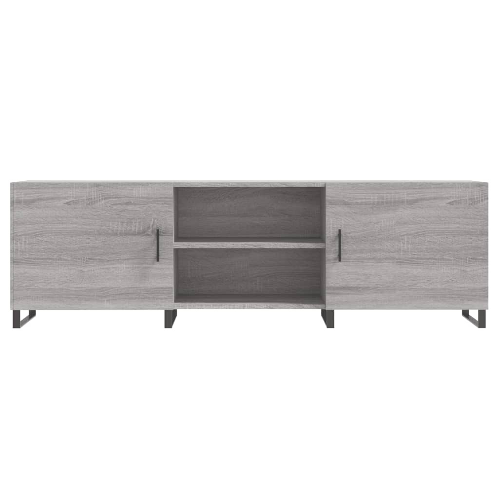 Tv-meubel 150x30x50 cm bewerkt hout grijs sonoma eikenkleurig