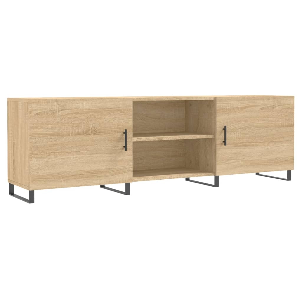 Tv-meubel 150x30x50 cm bewerkt hout sonoma eikenkleurig