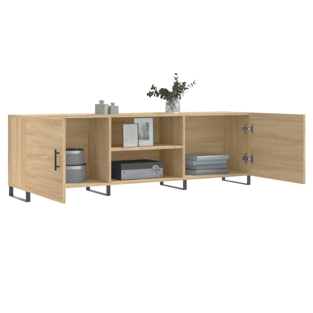 Tv-meubel 150x30x50 cm bewerkt hout sonoma eikenkleurig