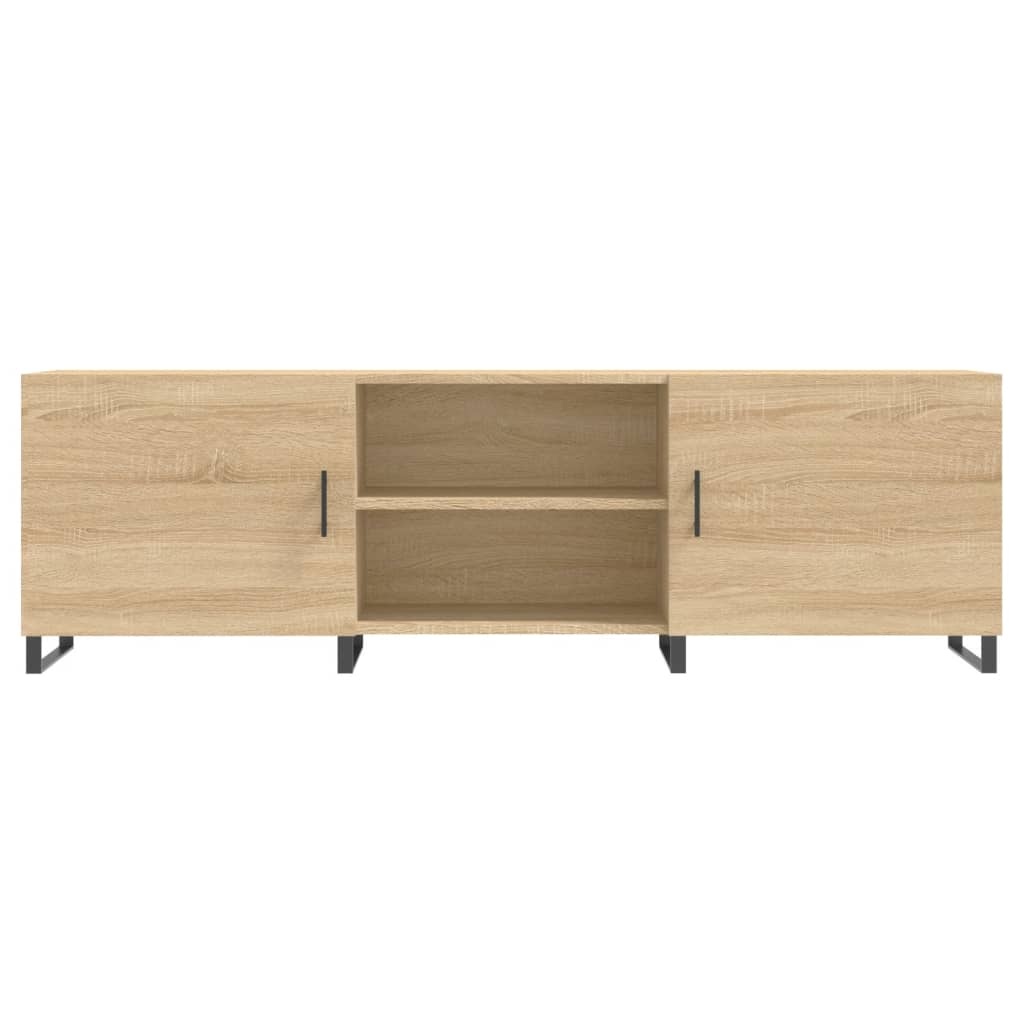 Tv-meubel 150x30x50 cm bewerkt hout sonoma eikenkleurig