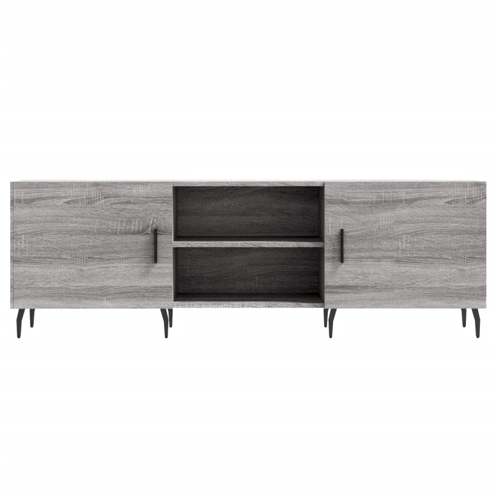 Tv-meubel 150x30x50 cm bewerkt hout grijs sonoma eikenkleurig