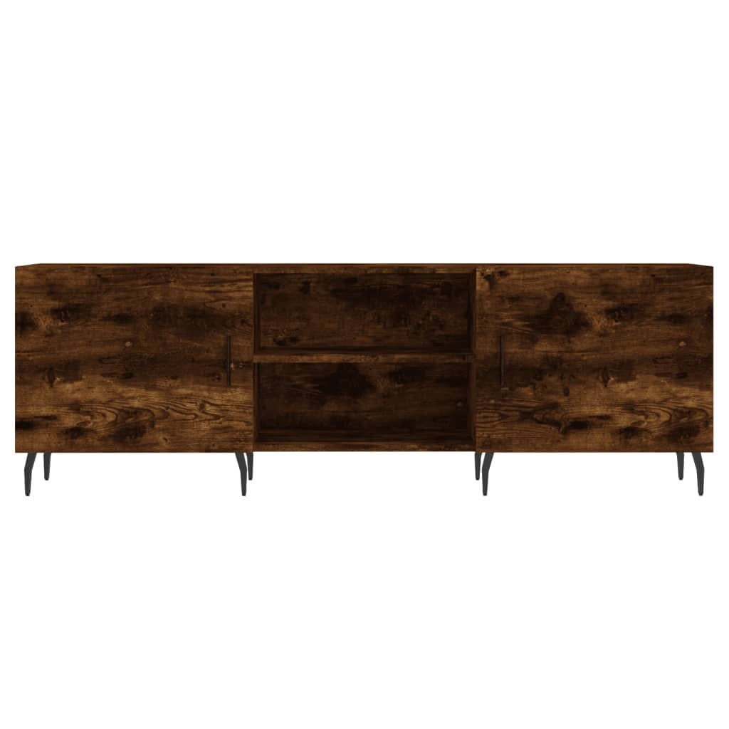 Tv-meubel 150x30x50 cm bewerkt hout gerookt eikenkleurig
