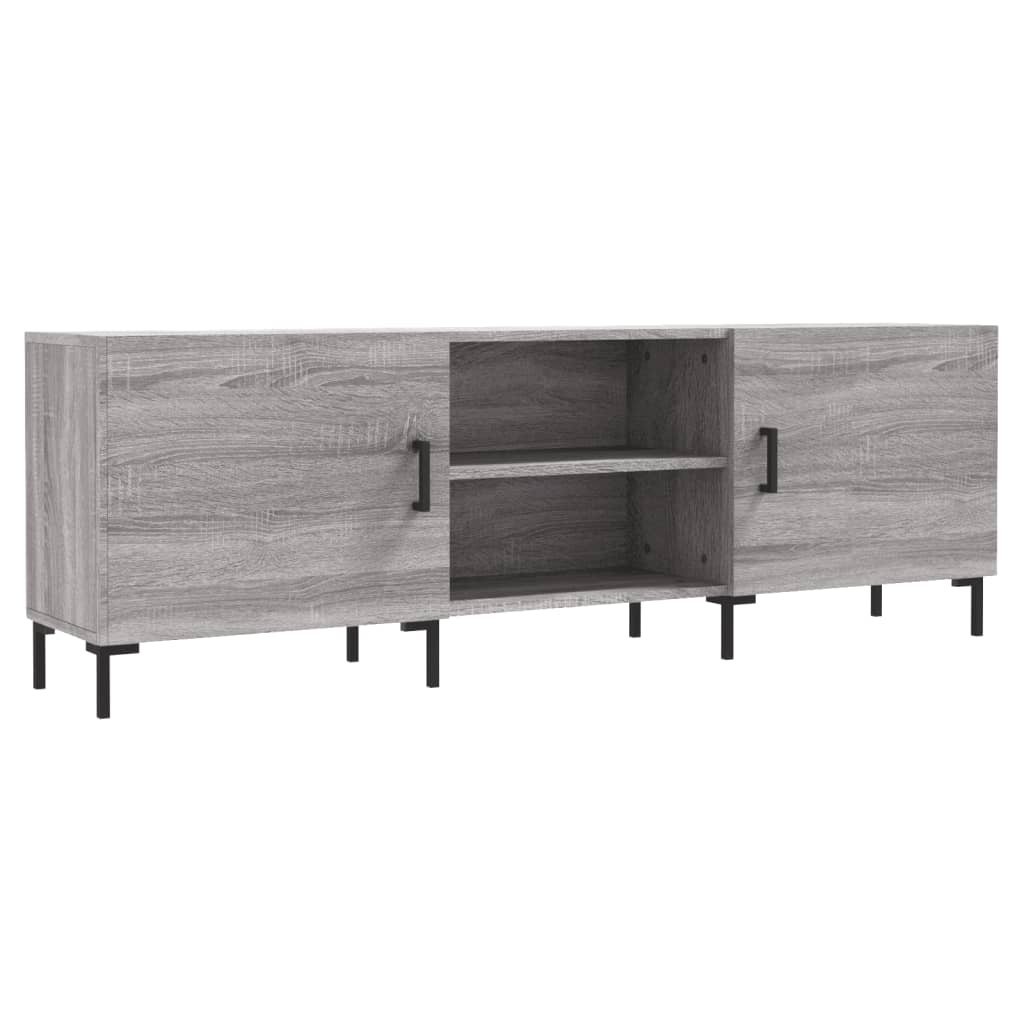 Tv-meubel 150x30x50 cm bewerkt hout grijs sonoma eikenkleurig