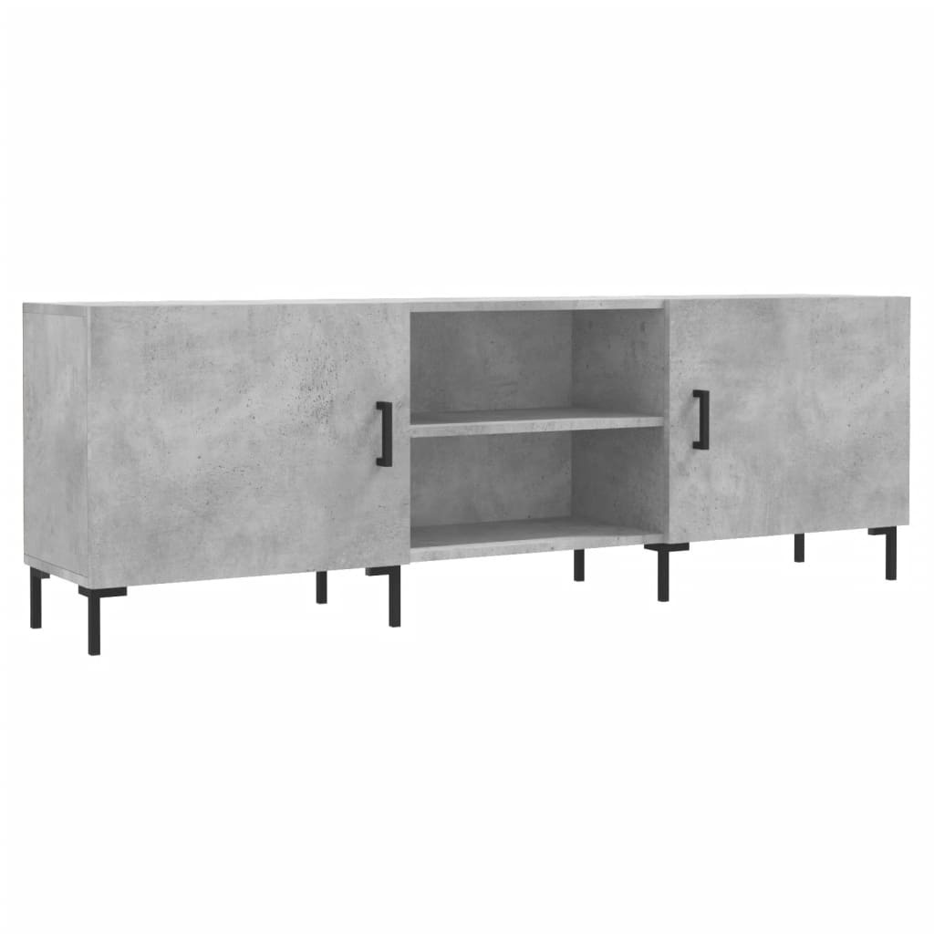 Tv-meubel 150x30x50 cm bewerkt hout betongrijs
