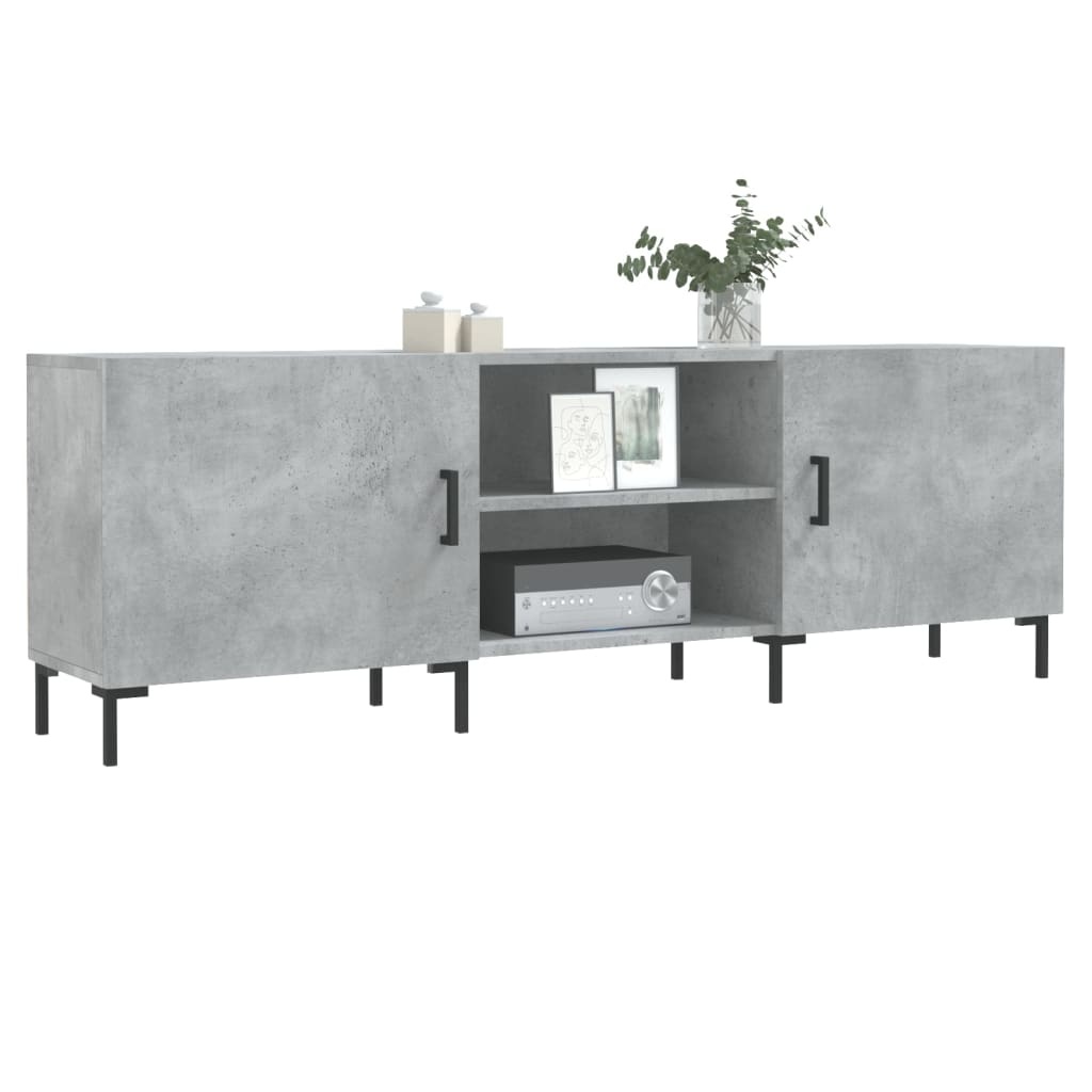 Tv-meubel 150x30x50 cm bewerkt hout betongrijs