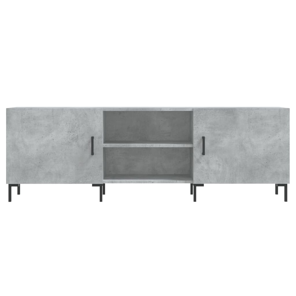 Tv-meubel 150x30x50 cm bewerkt hout betongrijs