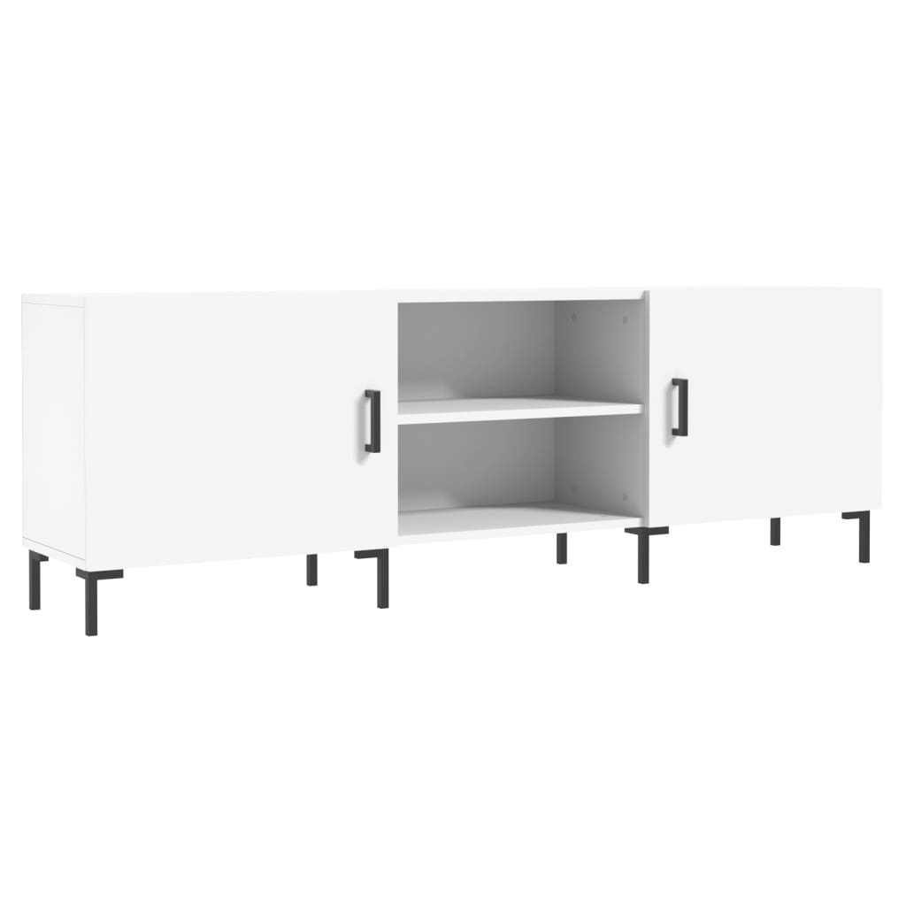 Tv-meubel 150x30x50 cm bewerkt hout wit