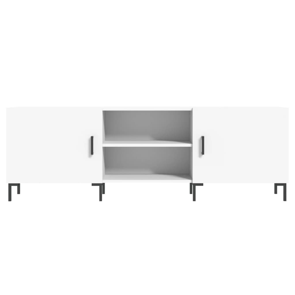 Tv-meubel 150x30x50 cm bewerkt hout wit