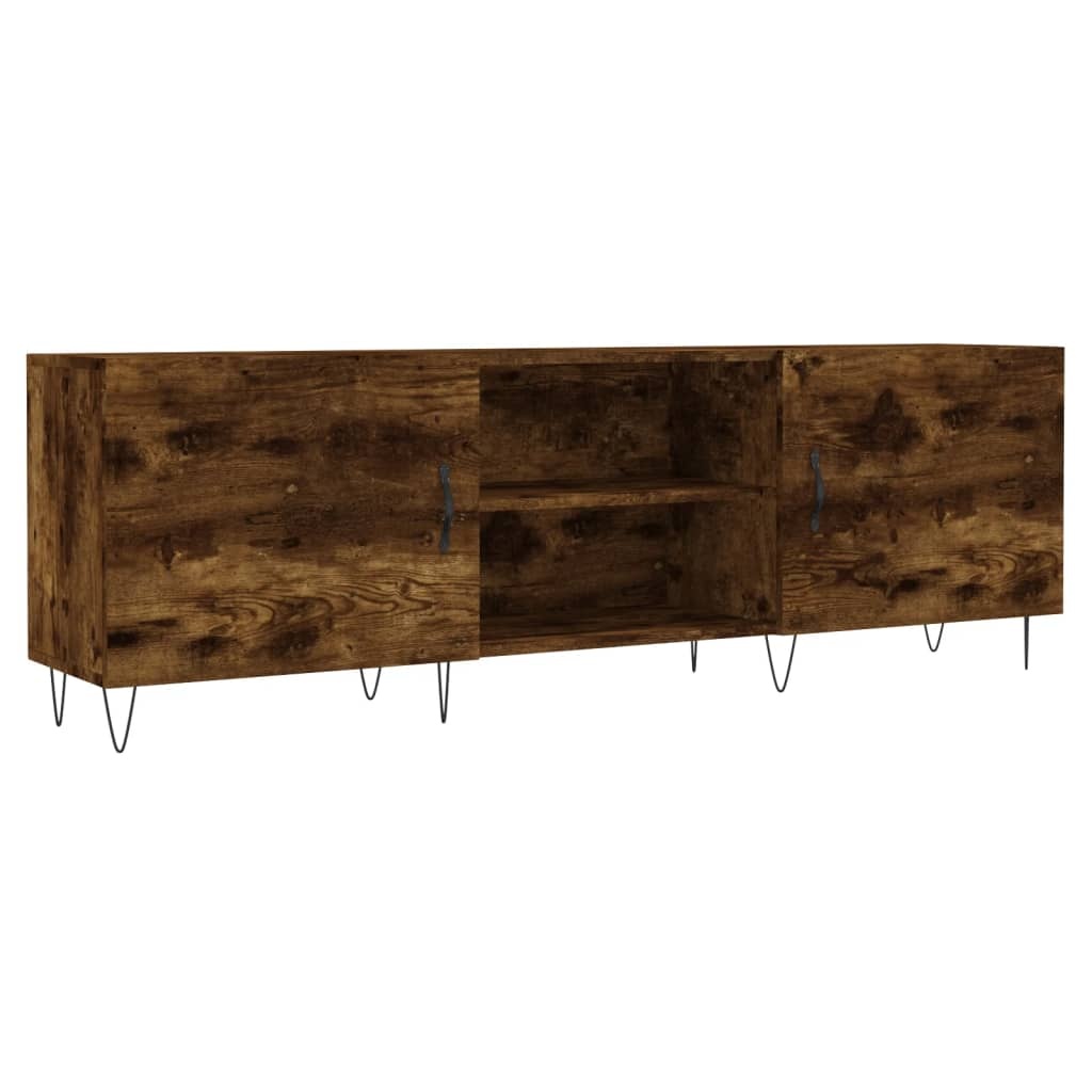 Tv-meubel 150x30x50 cm bewerkt hout gerookt eikenkleurig
