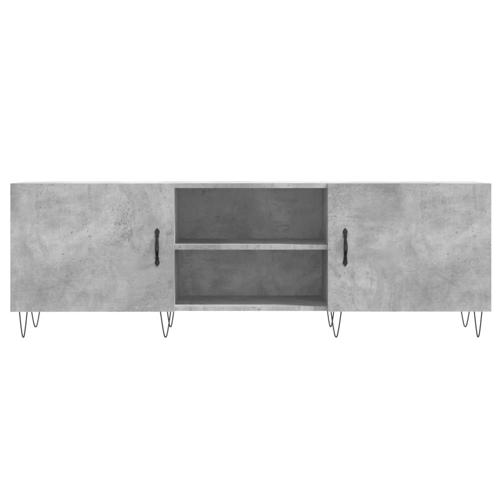 Tv-meubel 150x30x50 cm bewerkt hout betongrijs