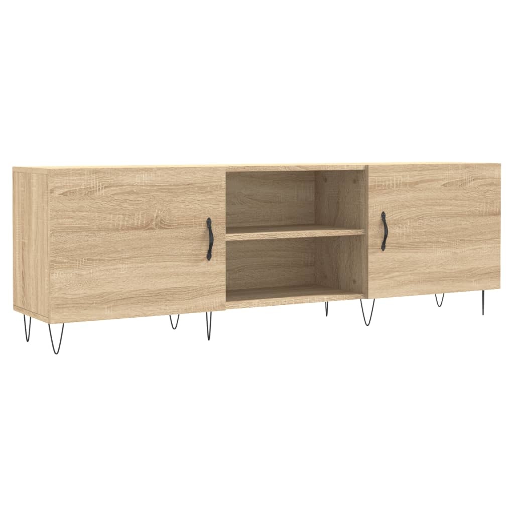 Tv-meubel 150x30x50 cm bewerkt hout sonoma eikenkleurig
