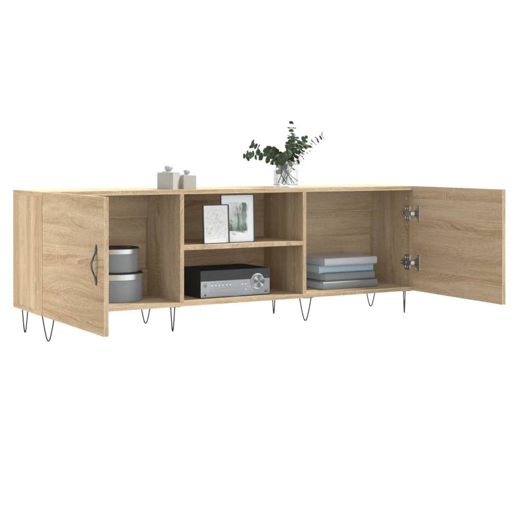Tv-meubel 150x30x50 cm bewerkt hout sonoma eikenkleurig