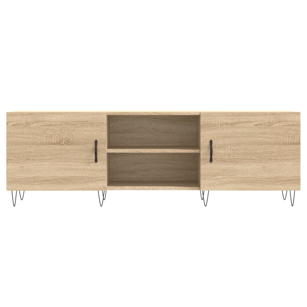 Tv-meubel 150x30x50 cm bewerkt hout sonoma eikenkleurig