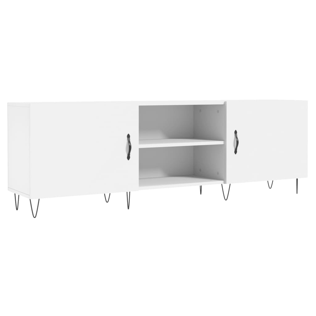 Tv-meubel 150x30x50 cm bewerkt hout wit