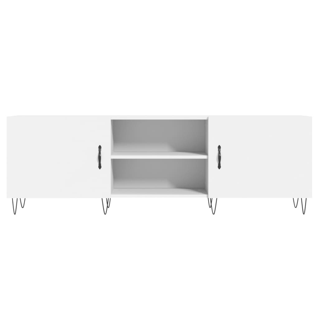 Tv-meubel 150x30x50 cm bewerkt hout wit