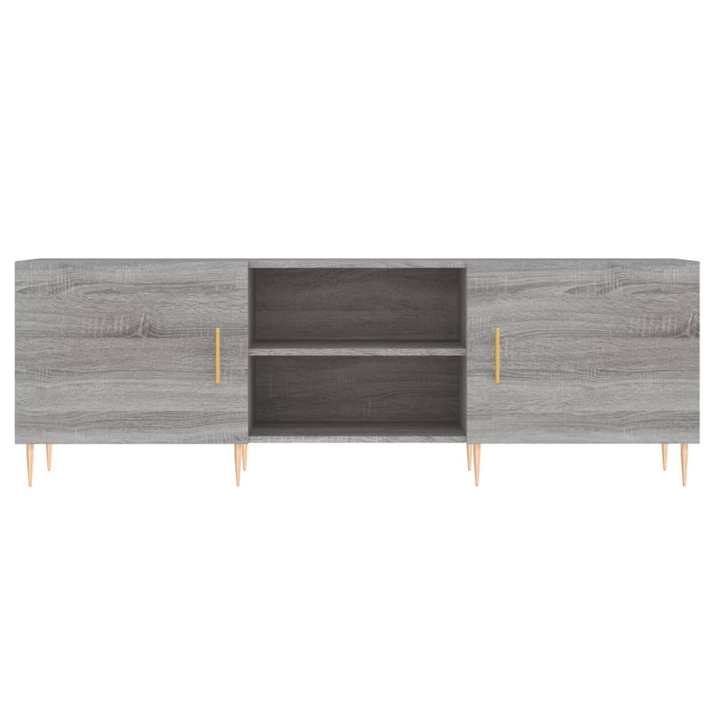 Tv-meubel 150x30x50 cm bewerkt hout grijs sonoma eikenkleurig