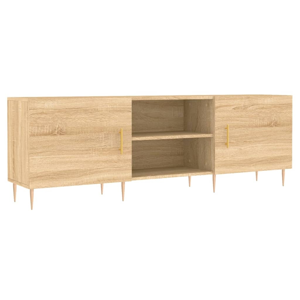 Tv-meubel 150x30x50 cm bewerkt hout sonoma eikenkleurig
