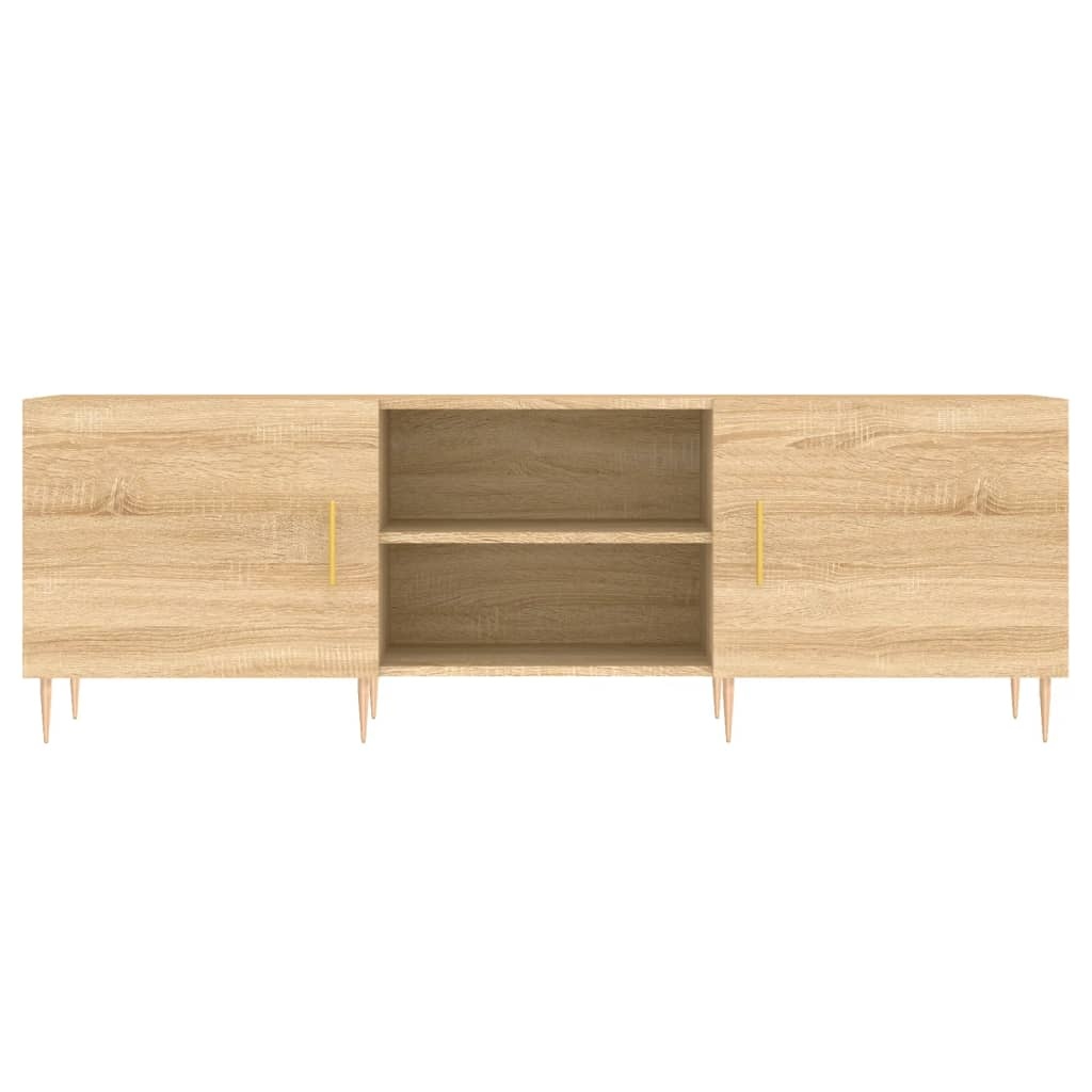 Tv-meubel 150x30x50 cm bewerkt hout sonoma eikenkleurig