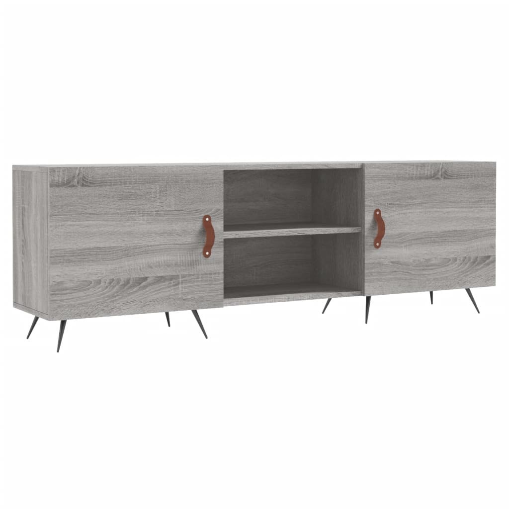 Tv-meubel 150x30x50 cm bewerkt hout grijs sonoma eikenkleurig