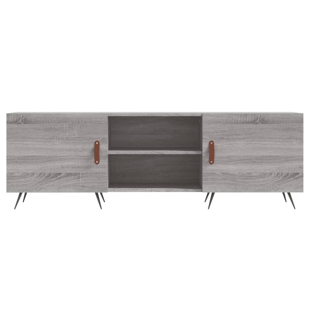 Tv-meubel 150x30x50 cm bewerkt hout grijs sonoma eikenkleurig