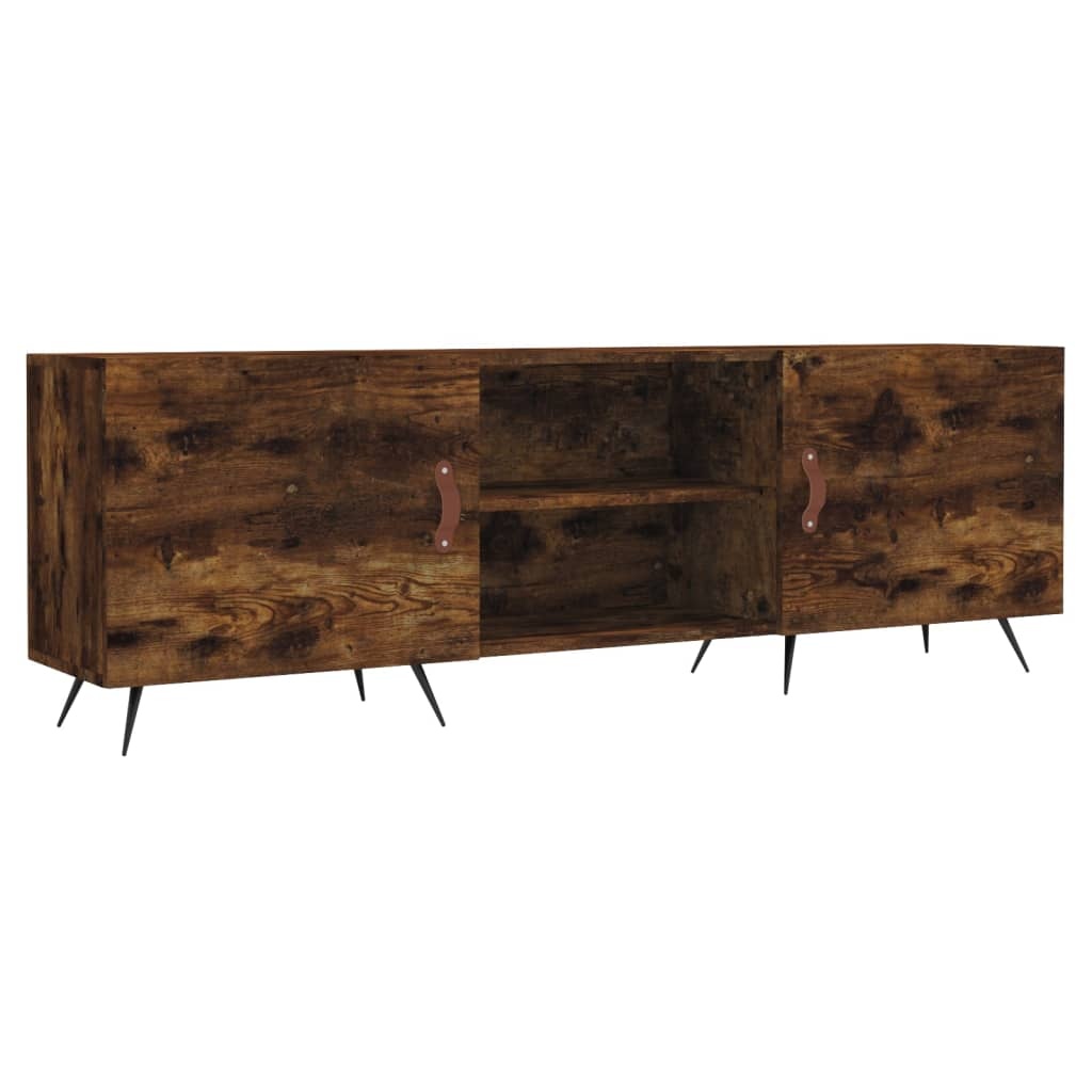 Tv-meubel 150x30x50 cm bewerkt hout gerookt eikenkleurig